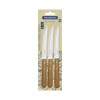 Conjunto de Facas para Churrasco Tramontina Dynamic com Laminas em Aço Inox e Cabos de Madeira Natural 3 Peças