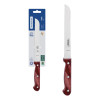 Faca para Pão Tramontina Polywood com Lamina em Aço Inox e Cabo de Madeira Vermelho 7"