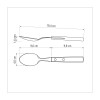 Colher de Mesa Inox Polywood Vermelha - Tramontina