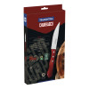 Conjunto de Facas para Churrasco Jumbo Tramontina em Aço Inox com Cabo Vermelho Polywood 4 Peças