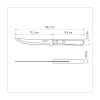 Faca para Churrasco Tramontina Dynamic com Lamina em Aço Inox e Cabo de Madeira Natural 5"