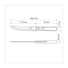 Faca para Churrasco Tramontina Dynamic com Lamina em Aço Inox e Cabo de Madeira Natural 5"