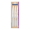 Conjunto de Facas para Churrasco Tramontina Ipanema com Laminas em Aço Inox e Cabos de Polipropileno Branco 3 Peças