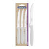 Conjunto de Facas para Churrasco Tramontina Ipanema com Laminas em Aço Inox e Cabos de Polipropileno Branco 3 Peças