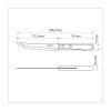 Faca para Churrasco Tramontina Dynamic com Lamina em Aço Inox com Fio Liso e Cabo de Madeira Natural 5"