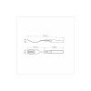 Garfo Jumbo Tramontina com Lamina em Aço Inox e Cabo em Madeira Polywood Vermelho