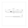 Faca para Churrasco Jumbo Tramontina com Lâmina de Aço Inox e Cabo de Madeira Polywood Vermelho 5"