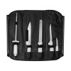 Kit para Chefs com Facas Tramontina Profissional com Laminas em Aço Inox e Cabos de Polipropileno Branco 6 Peças