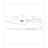 Faca Tramontina para Carne 8" em Aço Inox e Cabo Castanho Polywood