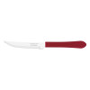 Faca para Churrasco Tramontina Leme com Lamina em Aço Inox e Cabo de Polipropileno Vermelho 4"