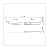 Conjunto de Facas para Churrasco Tramontina 5" em Aço Inox com Cabo Castanho Polywood 6 Peças