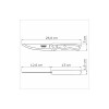 Faca para Churrasco Jumbo Tramontina com Lâmina em Aço Inox e Cabo em Madeira Tratada Polywood Castanho 5 polegada