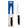 Faca Chef Tramontina Plenus com Lamina em Aço Inox e Cabo de Polipropileno Preto 7"