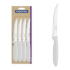 Conjunto de Facas para Churrasco Tramontina Ipanema com Lâminas em Aço Inox e Cabos de Polipropileno Branco 12 Peças