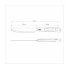 Faca Trinchante Tramontina Churrasco Black com Lamina em Aço Inox e Cabo de Polipropileno Preto 8 polegada