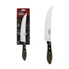 Faca para Carne Butcher Tramontina com Lâmina em Aço Inox e Cabo em Madeira Tratada Polywood Castanho 8 polegada