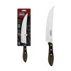 Faca para Carne Butcher Tramontina com Lâmina em Aço Inox e Cabo em Madeira Tratada Polywood Castanho 8 polegada