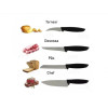 Kit com 3 Jogos De Facas 9 Peças Preto Tramontina Plenus