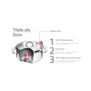 Caçarola Tramontina Solar Funda em Aço Inox Fundo Triplo com Tampa e Alças 20 cm 3,6 L
