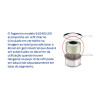 Rechaud Tramontina Redondo em Aço Inox Banho Maria com Suporte para Tampa e Fogareiro 7 L