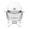 Rechaud Banho-maria Tramontina em Aço Inox 7 L com Fogareiro