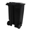 Lixeira Tramontina T-Force 100L com Rodas em Polipropileno Preto