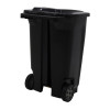 Lixeira Tramontina T-Force 100L com Rodas em Polipropileno Preto
