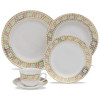 Aparelho de Jantar e Chá 30 peças Oxford Porcelanas -Flamingo Déco   - 1