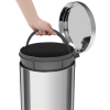 Lixeira Inox com Pedal Tramontina Brasil com Acabamento Polido e Balde Interno Removivel 12 L - 1