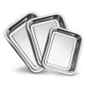 Conjunto de Assadeiras Inox - 3 Peças - Herculese  - 1