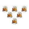 Conjunto 6 Copos Roma Rock Whisky Incolor 295 Ml Em Vidro - Cisper