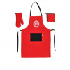 Kit Cozinha 3 Peças - Avental/Luva/Porta Panela - MasterChef
