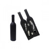 Kit Acessorios para vinho 5 peças formato garrafa Grande - 1