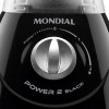 Liquidificador Mondial Power 2 Black L-28 Preto 350w de Potência Jarra San Cristal 1,250L 2 Velocidades 