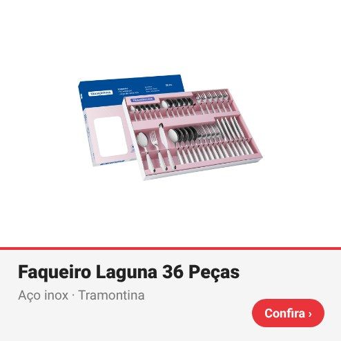 Faqueiro Laguna 36 Peças Tramontina
